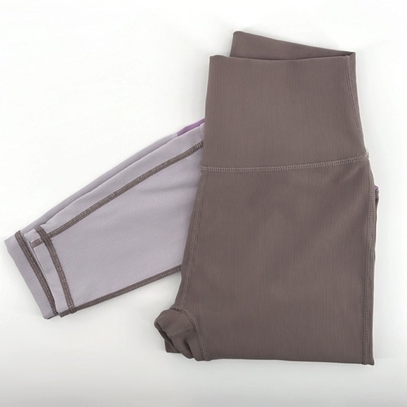 Wilo The Label Color Block (Mauve) 7/8  Leggings Size Small - Picture 4 of 9